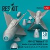 RESKIT RS48-0533 AGM-62 Walleye II ER missiles (2 pcs) with AN/AWG-16 data link pod (1 pcs) (A-4, A-6, A-7, F-4, F/A-18) (3D Printed) (1/48)